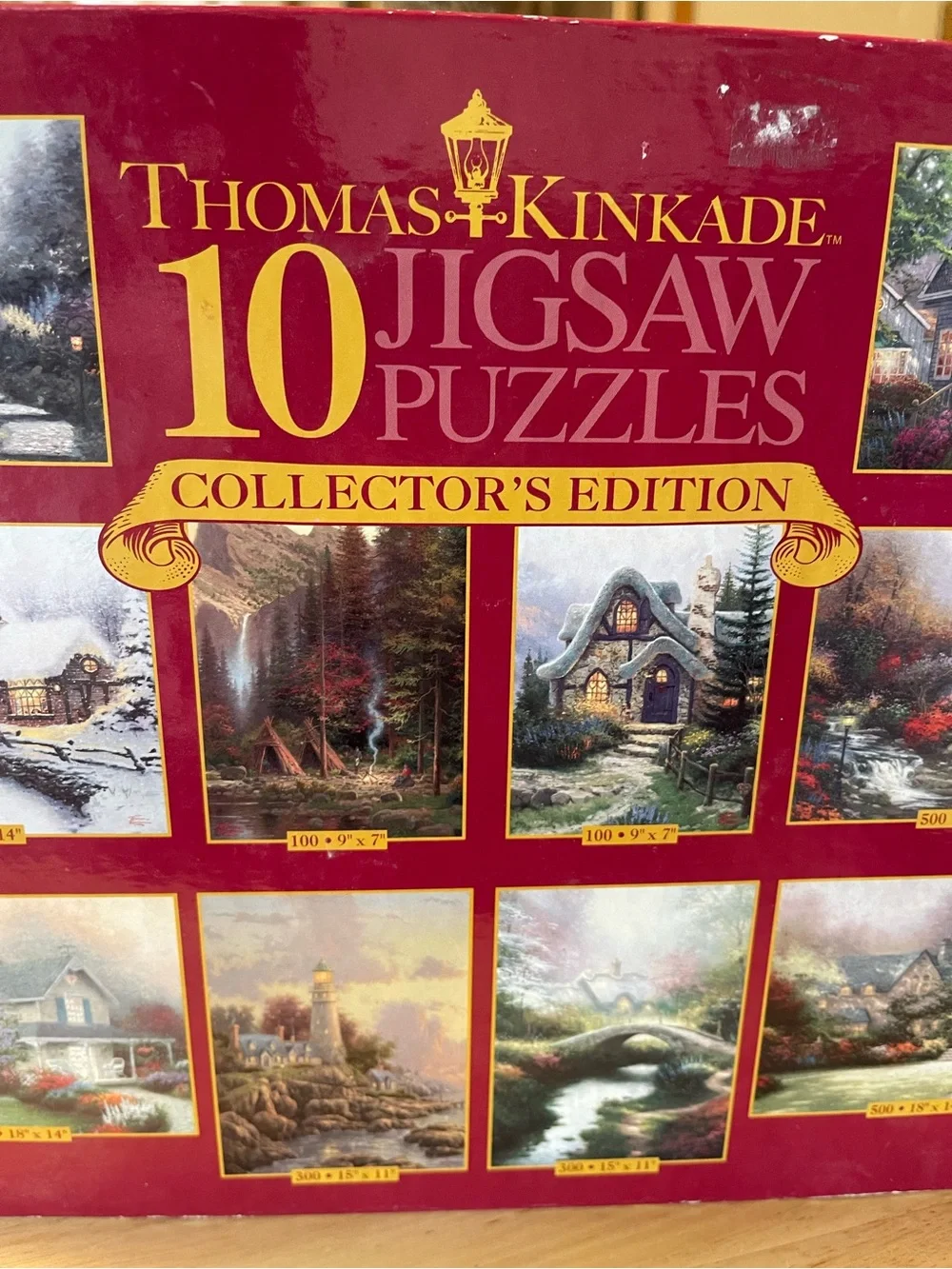 Thomas Kinkade Collector’s Edition 10 Jigsaw Puzzles Set 100-500 Pc 3801-3